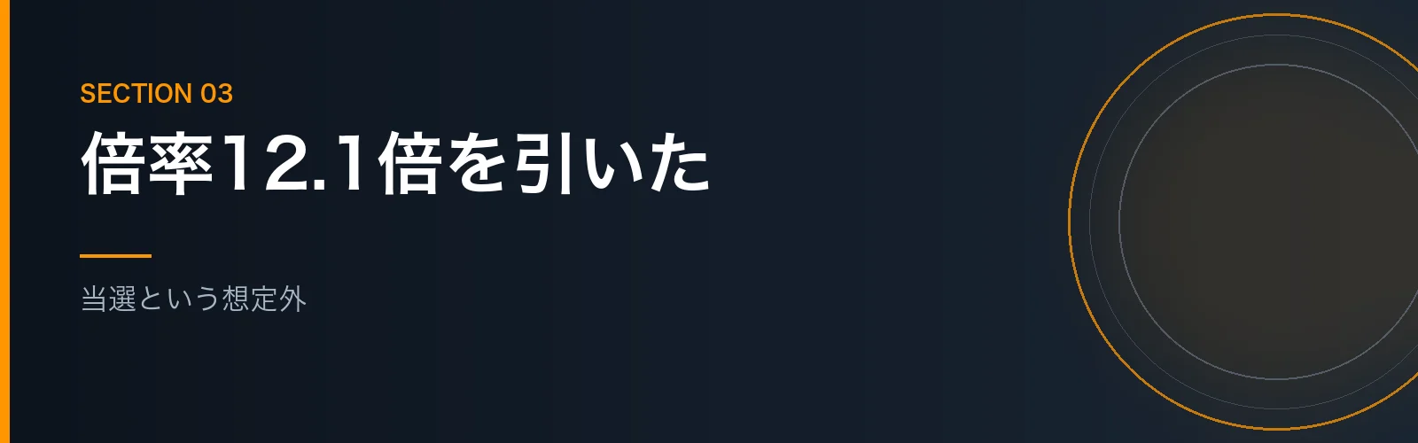 東京マラソン2019に当選したことを書くセクションのバナー画像