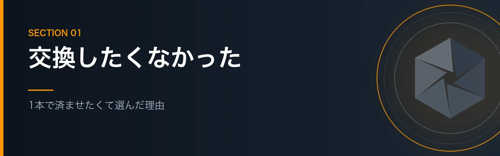 タムロン28-200mmを選んだ理由を解説するセクションのバナー画像