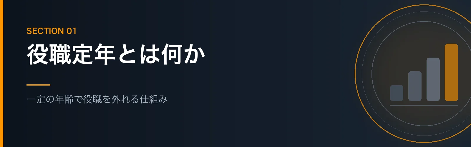 役職定年の仕組みを解説するセクションのバナー画像