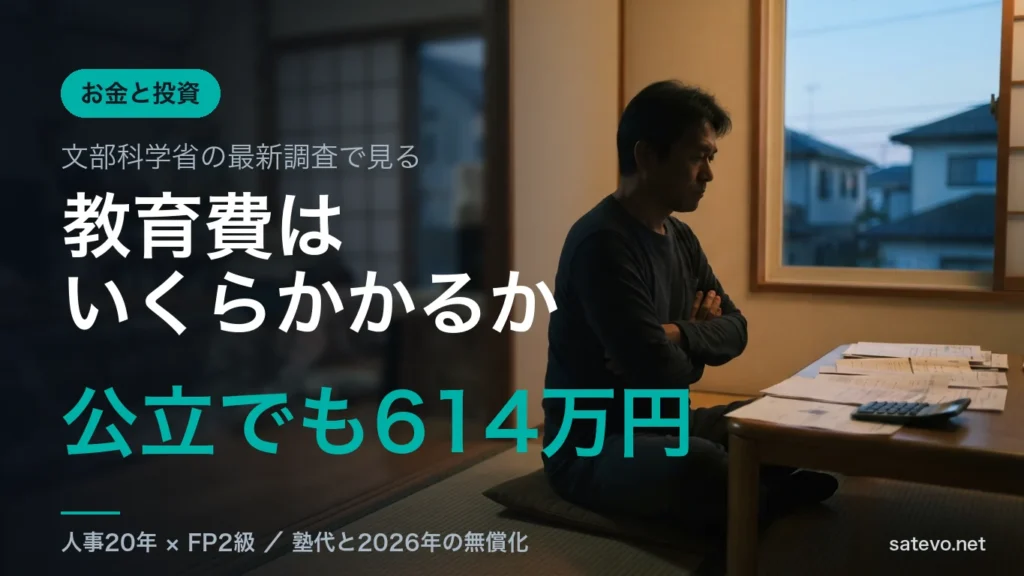 教育費はいくらかかるかを公的データで解説する記事のアイキャッチ画像