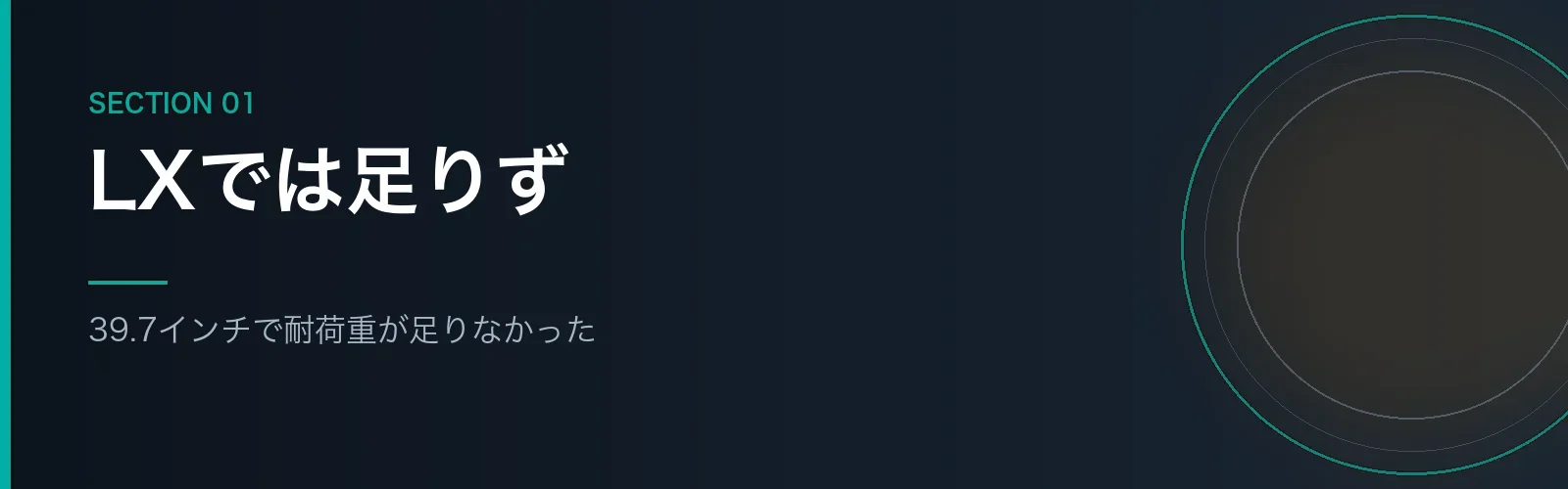 エルゴトロンLXからHXに買い替えた理由を書くセクションのバナー画像