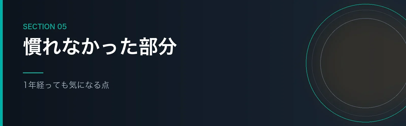 iPhone 17 Proで1年経っても気になる点を書くセクションのバナー画像