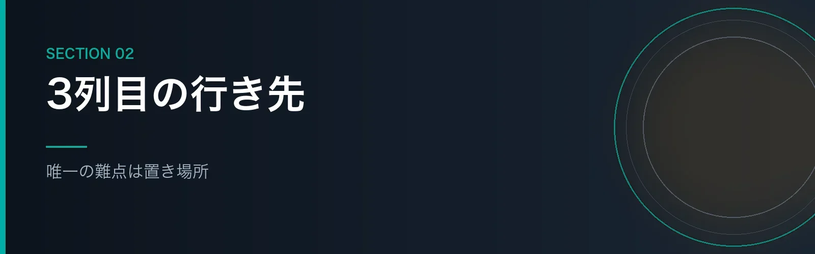 取り外した3列目シートの置き場所という想定外を解説するセクションのバナー画像