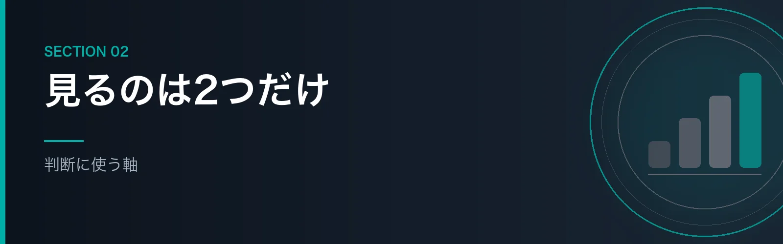 修繕の判断に使う2つの軸を解説するセクションのバナー画像