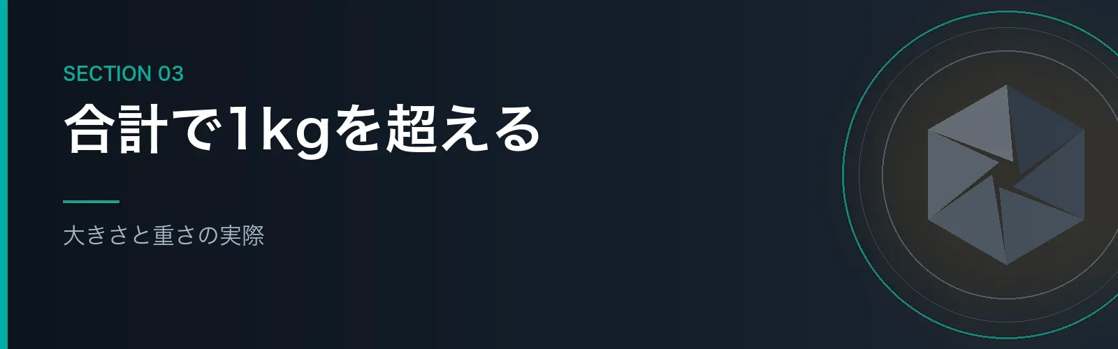 SEL70350Gの大きさと重さを解説するセクションのバナー画像