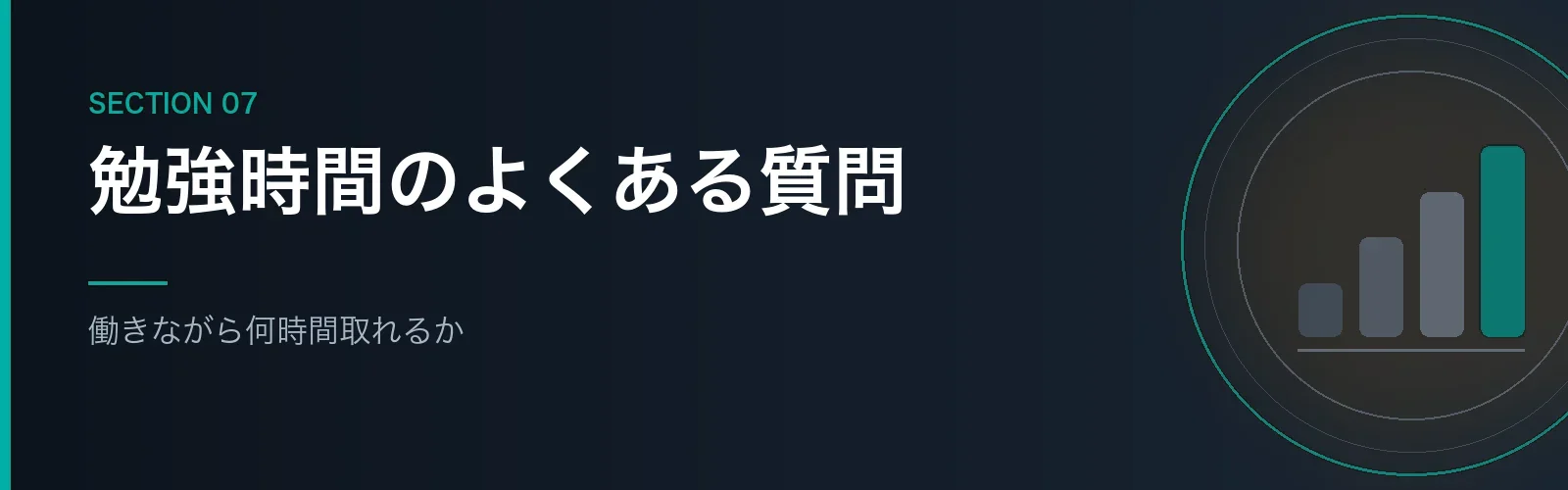 社労士の勉強時間のよくある質問をまとめたセクションのバナー画像
