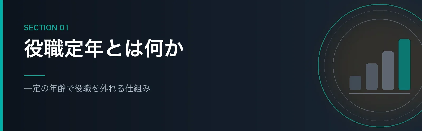 役職定年の仕組みを解説するセクションのバナー画像